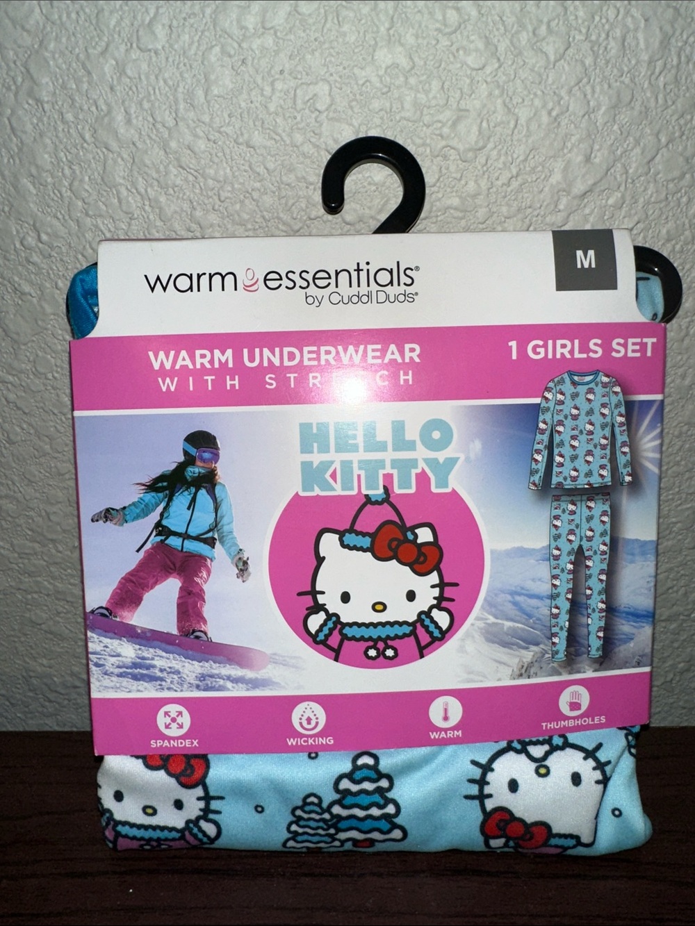 Hello Kitty Warm Essentials Girls Thermal Set - Blue